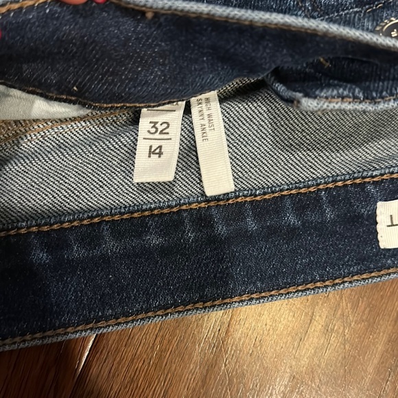 Loft Jeans- High waisted skinny ankle size 14 - Picture 5 of 5